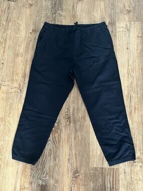 Banana Republic Travel Jogger Pants Men’s XL Navy Blue Stretch Casual Drawstring